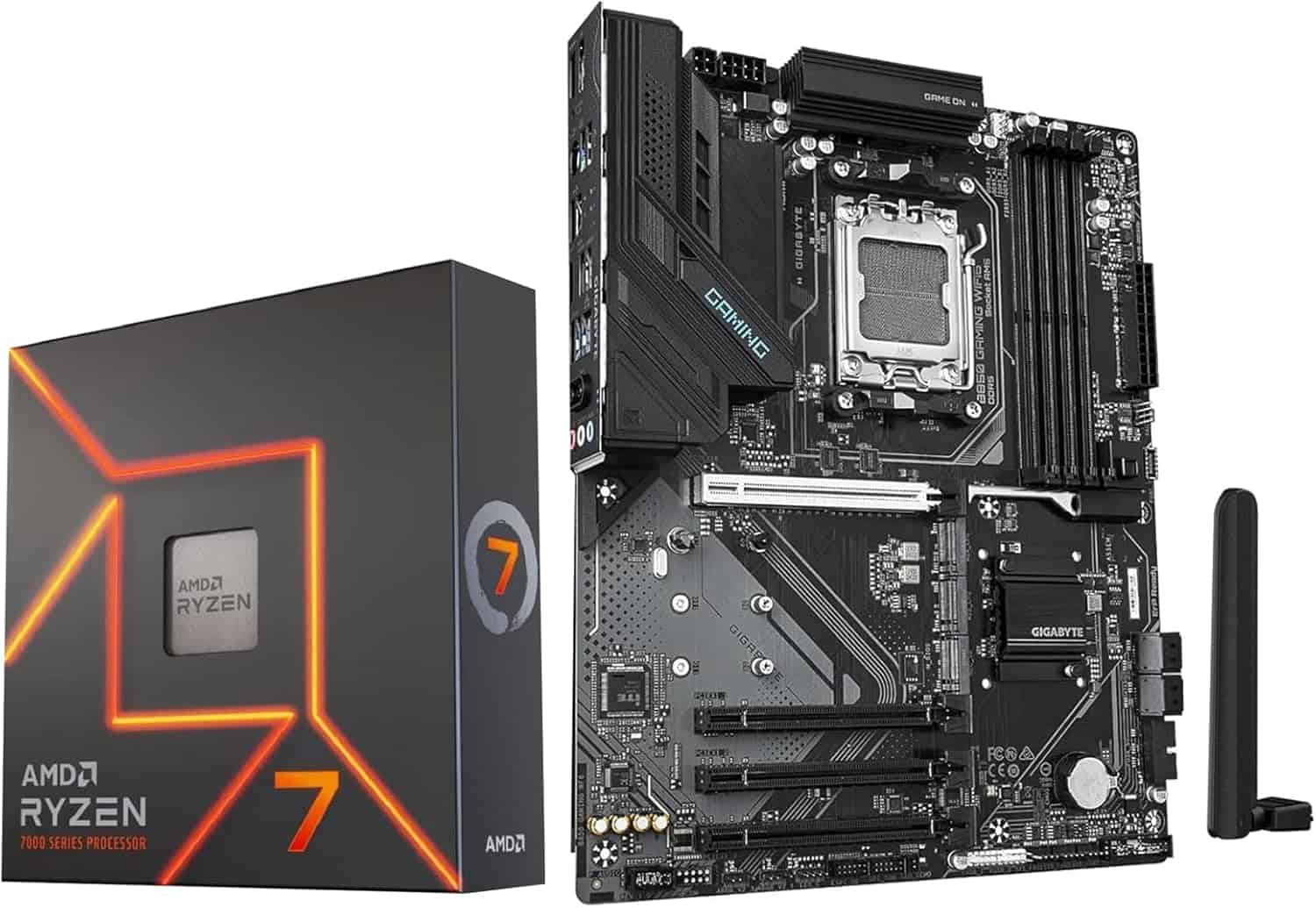 AMD Ryzen 7 7700・GIGABYTEマザーボード・DeepCool Micro Center's Ryzen 7 7700X and Gigabyte B850 motherboard bundle